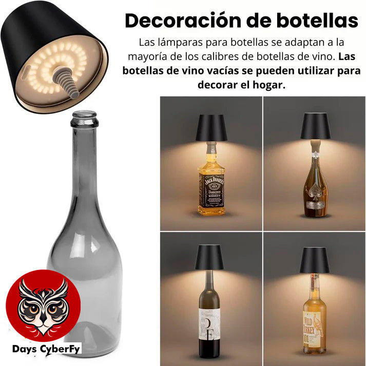 GlowBottle - Lámpara para Botella Black